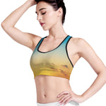 Sunrise Horizon Print Women's Sports Bra