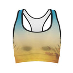 Sunrise Horizon Print Women's Sports Bra