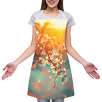 Sunrise Japanese Cherry Blossom Print Adjustable Apron