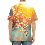 Sunrise Japanese Cherry Blossom Print Aloha Shirt
