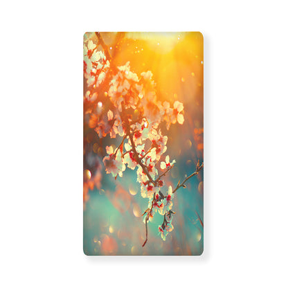 Sunrise Japanese Cherry Blossom Print Baby Crib Sheet