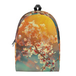 Sunrise Japanese Cherry Blossom Print Backpack