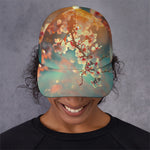 Sunrise Japanese Cherry Blossom Print Baseball Cap