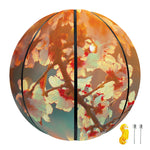 Sunrise Japanese Cherry Blossom Print Basketball