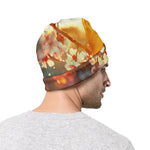 Sunrise Japanese Cherry Blossom Print Beanie