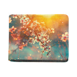 Sunrise Japanese Cherry Blossom Print Bifold Wallet