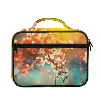 Sunrise Japanese Cherry Blossom Print Briefcase Bible Bag
