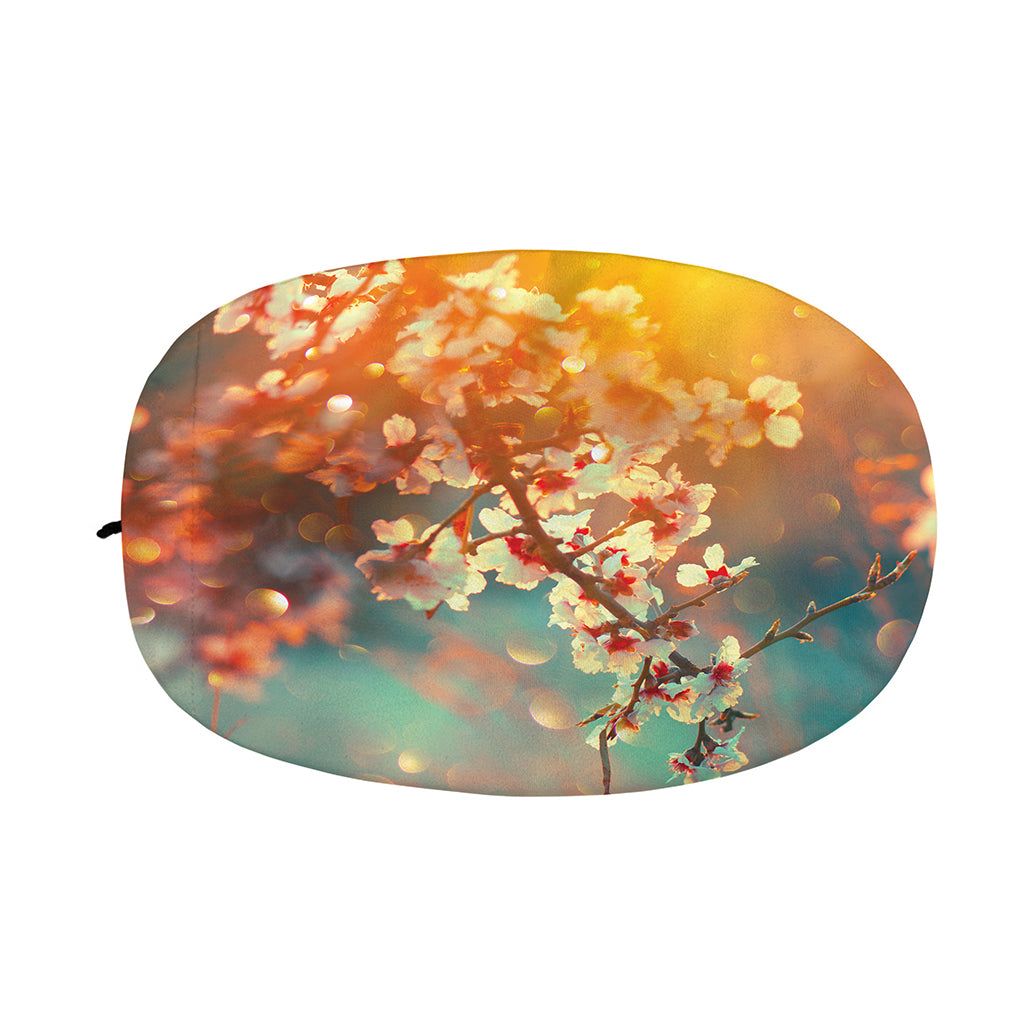 Sunrise Japanese Cherry Blossom Print Car Side Mirror Covers