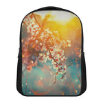 Sunrise Japanese Cherry Blossom Print Casual Backpack
