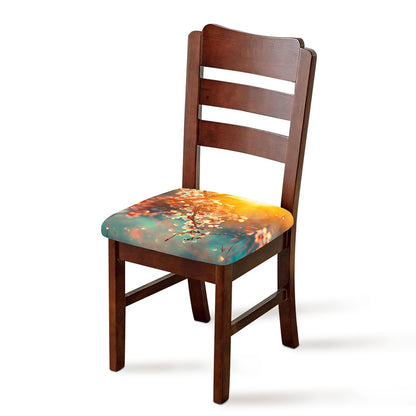 Sunrise Japanese Cherry Blossom Print Chair Cushion Cover