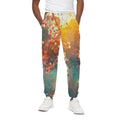 Sunrise Japanese Cherry Blossom Print Cotton Sweatpants