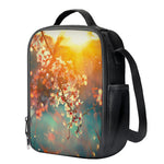 Sunrise Japanese Cherry Blossom Print Crossbody Lunch Bag