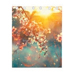Sunrise Japanese Cherry Blossom Print Curtain