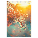 Sunrise Japanese Cherry Blossom Print Curtain