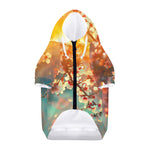 Sunrise Japanese Cherry Blossom Print Dog Zip Up Hoodie