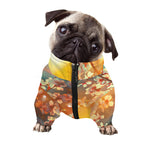 Sunrise Japanese Cherry Blossom Print Dog Zip Up Jacket