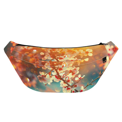 Sunrise Japanese Cherry Blossom Print Fanny Pack