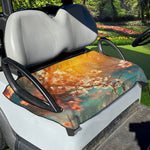 Sunrise Japanese Cherry Blossom Print Golf Cart Seat Cover