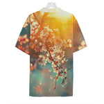 Sunrise Japanese Cherry Blossom Print Hawaiian Shirt