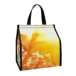 Sunrise Japanese Cherry Blossom Print Insulated Lunch Tote