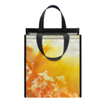 Sunrise Japanese Cherry Blossom Print Insulated Lunch Tote