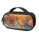 Sunrise Japanese Cherry Blossom Print Insulin Cooler Travel Case