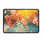 Sunrise Japanese Cherry Blossom Print Kitchen Mat