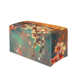 Sunrise Japanese Cherry Blossom Print Leather Tissue Box Cover