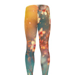 Sunrise Japanese Cherry Blossom Print Men's leggings