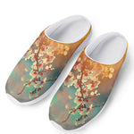 Sunrise Japanese Cherry Blossom Print Mesh Casual Shoes