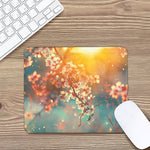 Sunrise Japanese Cherry Blossom Print Mouse Pad