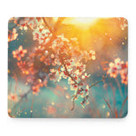 Sunrise Japanese Cherry Blossom Print Mouse Pad