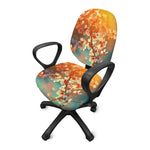 Sunrise Japanese Cherry Blossom Print Office Chair Cover