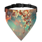 Sunrise Japanese Cherry Blossom Print Over The Collar Dog Bandana