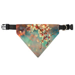 Sunrise Japanese Cherry Blossom Print Over The Collar Dog Bandana