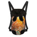 Sunrise Japanese Cherry Blossom Print Pet Carrier Backpack