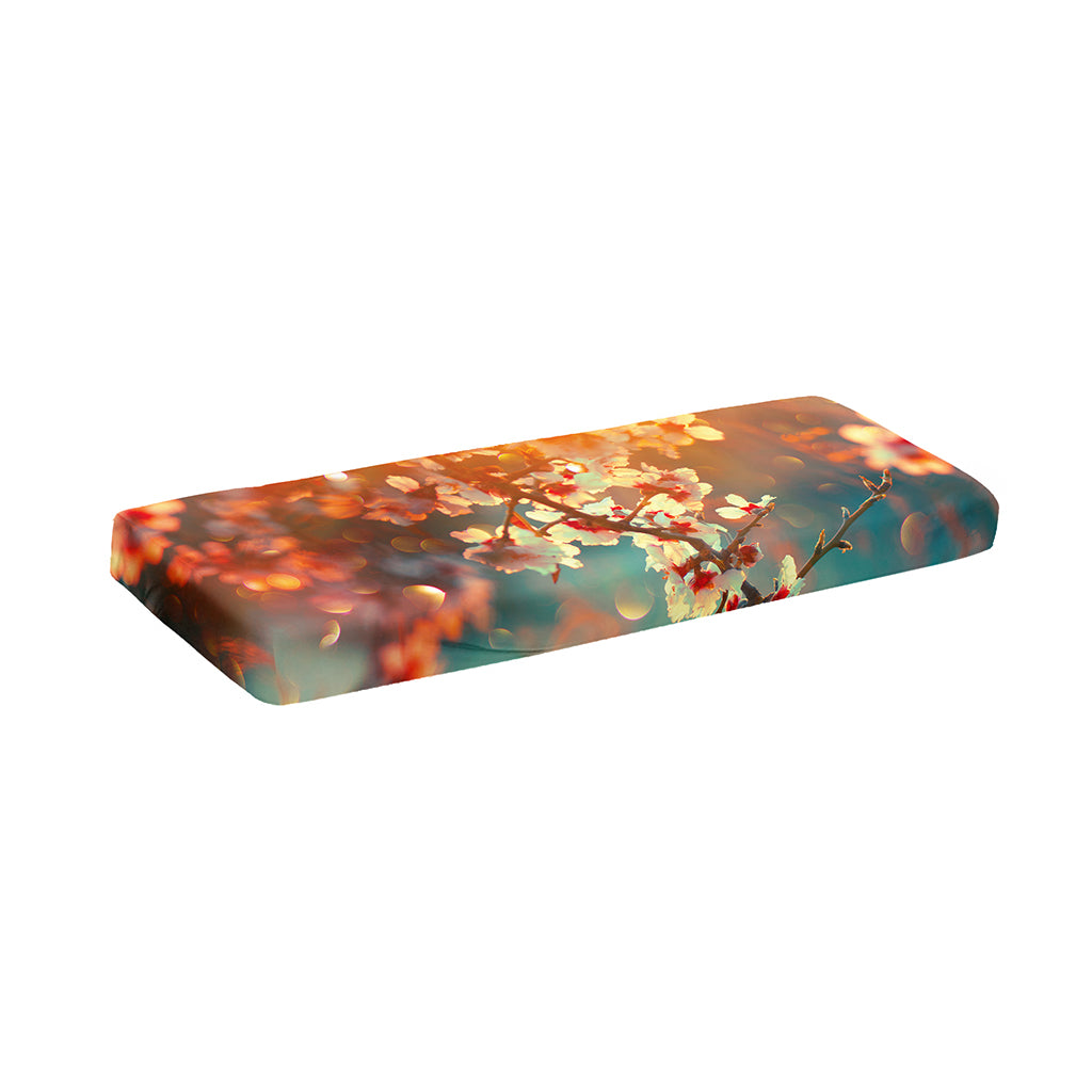 Sunrise Japanese Cherry Blossom Print Piano Keyboard Cover