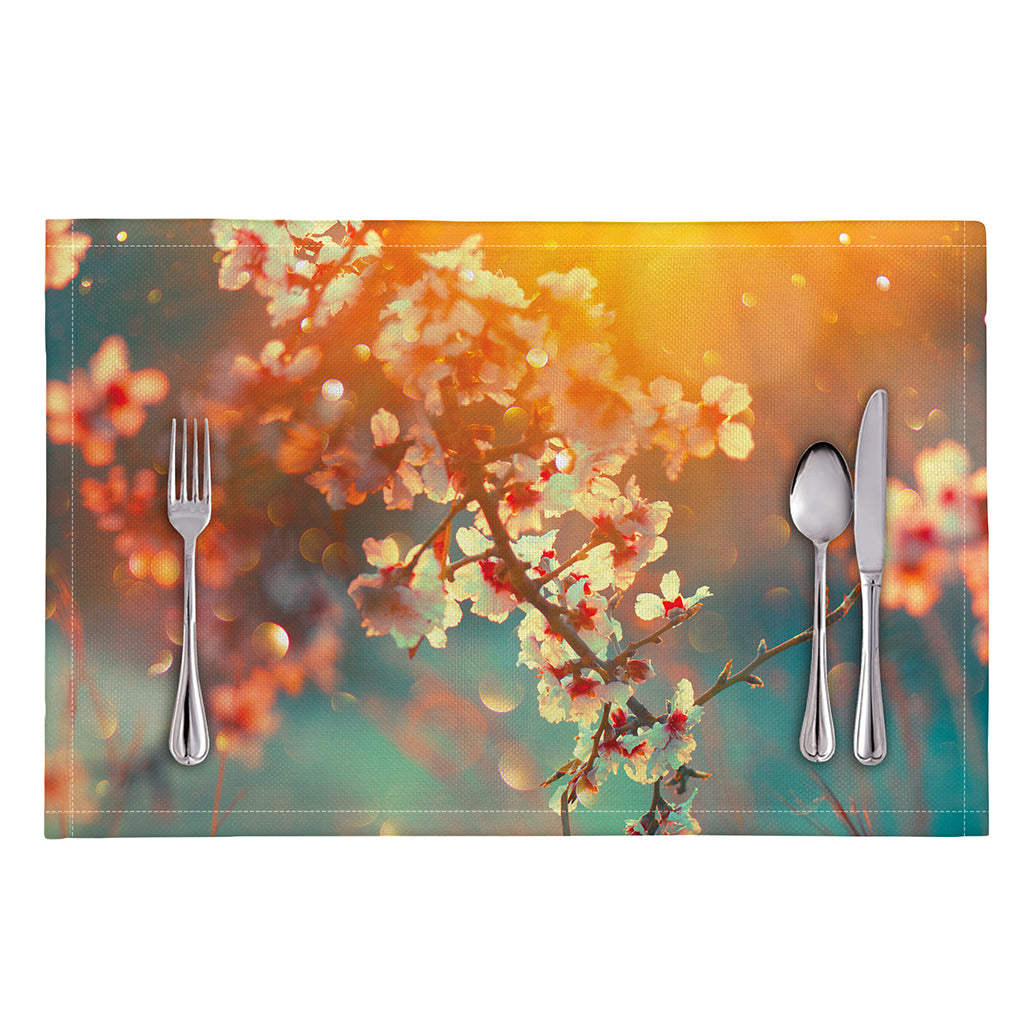 Sunrise Japanese Cherry Blossom Print Placemat