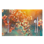 Sunrise Japanese Cherry Blossom Print Placemat