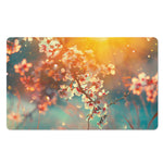 Sunrise Japanese Cherry Blossom Print Polyester Doormat