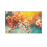 Sunrise Japanese Cherry Blossom Print Polyester Flag