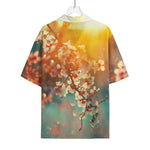 Sunrise Japanese Cherry Blossom Print Rayon Hawaiian Shirt