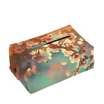 Sunrise Japanese Cherry Blossom Print Rectangle Tissue Box Cover
