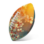 Sunrise Japanese Cherry Blossom Print Rugby Ball
