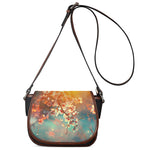 Sunrise Japanese Cherry Blossom Print Saddle Bag