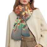 Sunrise Japanese Cherry Blossom Print Scarf