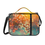 Sunrise Japanese Cherry Blossom Print Shoulder Strap Bible Bag