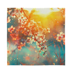Sunrise Japanese Cherry Blossom Print Silk Bandana