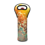 Sunrise Japanese Cherry Blossom Print Single Neoprene Wine Tote
