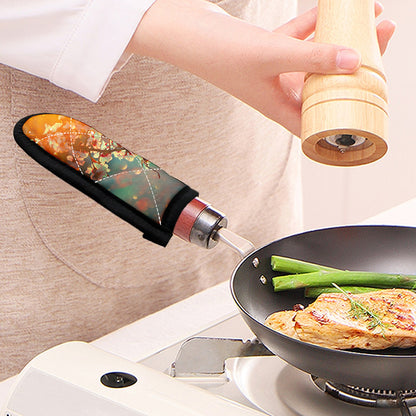 Sunrise Japanese Cherry Blossom Print Skillet Handle Cover